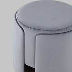 Пуф Alice Poof Grey Серый велюр варинант исполнения - 4 | Loft Concept в Ростове-на-Дону