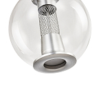 Подвесной светильник с плафоном в форме шара Inner Gleam Orb silver варинант исполнения - 6 | Loft Concept в Ростове-на-Дону