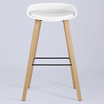 Барный стул на ножках из натурального дерева Boras White варинант исполнения - 3 | Loft Concept в Ростове-на-Дону