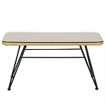 Журнальный столик с столешницей из ротанга и стекла Wicker Tabletop Under Glass варинант исполнения - 1 | Loft Concept в Ростове-на-Дону