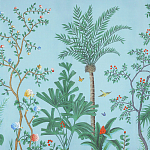 Обои ручная роспись Amazonia Duck Egg варинант исполнения - 3 | Loft Concept в Ростове-на-Дону