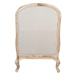 Кресло с пуфом с мягкой обивкой из льна Edward Armchair beige варинант исполнения - 3 | Loft Concept в Ростове-на-Дону