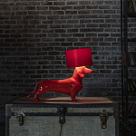 Настольная лампа COLLECTION OF DOGS с абажуром Такса варинант исполнения - 3 | Loft Concept в Ростове-на-Дону