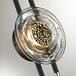 Бра с черным основанием и золотистым декором Bruno варинант исполнения - 2 | Loft Concept в Ростове-на-Дону