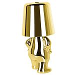 Настольная лампа фигурная золотого цвета с гладким абажуром Высота 19 см Sophia варинант исполнения - 6 | Loft Concept в Ростове-на-Дону