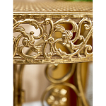 Столик приставной золотистый с орнаментом на столешнице Tanzania варинант исполнения - 7 | Loft Concept в Ростове-на-Дону