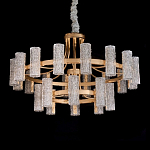 Люстра двухъярусная круглая с текстурными цилиндрическими плафонами Glimpse варинант исполнения - 7 | Loft Concept в Ростове-на-Дону