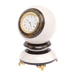 Часы настольные в виде шара из натурального камня Ball Stone Clock варинант исполнения - 10 | Loft Concept в Ростове-на-Дону