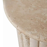 Дизайнерский журнальный стол круглый с фактурным основанием Kibul варинант исполнения - 2 | Loft Concept в Ростове-на-Дону