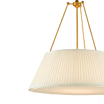 Подвесной светильник светодиодный с фактурным тканевым конусообразным абажуром White Fabric Lampshade варинант исполнения - 2 | Loft Concept в Ростове-на-Дону