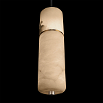 Подвесной светильник с цилиндрическим плафоном из белого алебастра Cryptocrystalline Stone варинант исполнения - 8 | Loft Concept в Ростове-на-Дону