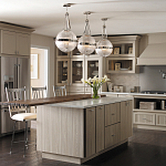 Подвесной светильник с рифленым стеклянным плафоном в форме шара Kichler варинант исполнения - 9 | Loft Concept в Ростове-на-Дону