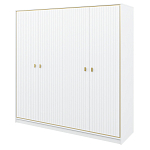 Шкаф белый четырёхдверный для одежды Antique Order варинант исполнения - 1 | Loft Concept в Ростове-на-Дону