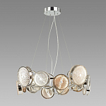 Люстра с плафонами из дымчатого стекла Glass Peonies варинант исполнения - 3 | Loft Concept в Ростове-на-Дону