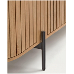 Буфет высокий из дерева манго и металла с открытыми полками и 2-мя дверцами Toinette варинант исполнения - 4 | Loft Concept в Ростове-на-Дону