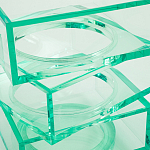 Стол журнальный в форме кубов Acrylic Furniture Lumina Mint Breeze варинант исполнения - 4 | Loft Concept в Ростове-на-Дону