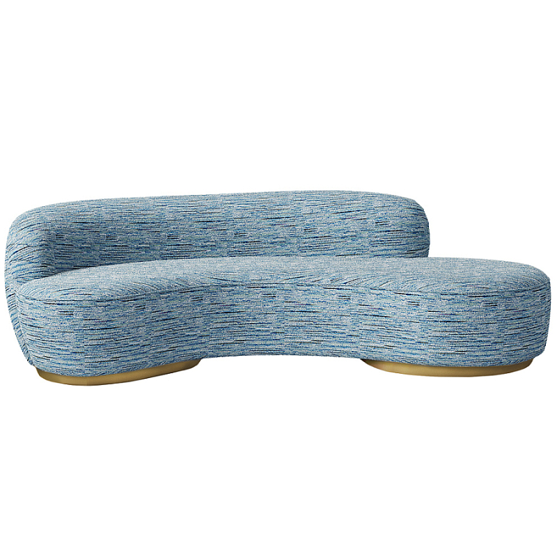 Диван Gold River Голубой Белый Латунь в Ростове-на-Дону | Loft Concept 