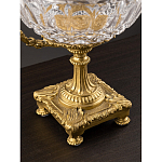 Чаша из рельефного стекла прозрачного цвета на бронзовой подставке Eden Garden варинант исполнения - 6 | Loft Concept в Ростове-на-Дону