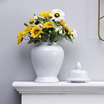 Ваза белая с крышкой однотонная Chinoiserie Ceramics варинант исполнения - 6 | Loft Concept в Ростове-на-Дону