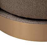 Кресло вращающееся черно-золотая рогожка Julia Armchair Golden Belt варинант исполнения - 5 | Loft Concept в Ростове-на-Дону