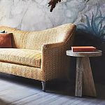 Дизайнерский журнальный стол с круглой каменной столешницей Utezu варинант исполнения - 3 | Loft Concept в Ростове-на-Дону