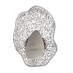 Бра с рельефным волнообразным стеклянным плафоном и вставкой из мрамора Liquid Stone варинант исполнения - 6 | Loft Concept в Ростове-на-Дону