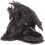 Декоративная статуэтка Дракон Dragon Dark Bronze Statuette варинант исполнения - 1 | Loft Concept в Ростове-на-Дону