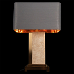 Настольная лампа с основанием из натурального камня c серым прямоугольным абажуром Lapis Tiburtinus варинант исполнения - 4 | Loft Concept в Ростове-на-Дону