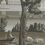 Обои ручная роспись Monuments of Paris Eau Forte on scenic paper варинант исполнения - 1 | Loft Concept в Ростове-на-Дону