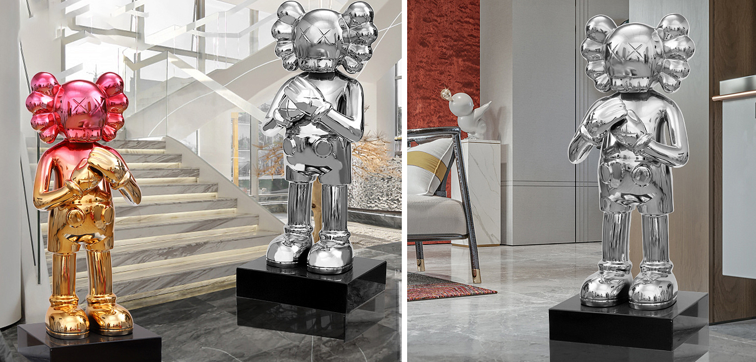 Статуэтка KAWS Silver on stand Статуэтка KAWS Silver on stand - Loft-Concept в Ростове-на-Дону