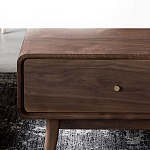 Кофейный стол из дерева с ящиком и нишей для хранения Coffee Walnut Table варинант исполнения - 5 | Loft Concept в Ростове-на-Дону