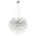 Люстра подвесная с прозрачными стеклянными подвесками в форме капель Диаметр 60 см Droplet Chandelier варинант исполнения - 12 | Loft Concept в Ростове-на-Дону