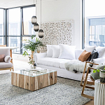 Подвесной светильник вертикальной овальной формы украшенный белыми круглыми бусинами Gradient Oval Pendant Lamp White варинант исполнения - 5 | Loft Concept в Ростове-на-Дону