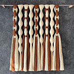 Дизайнерский Декор на стену с кисточками из хлопковых нитей wall panel Thread brushes варинант исполнения - 1 | Loft Concept в Ростове-на-Дону