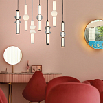 Подвесной светильник из дымчатого стекла цилиндрической формы с чёрным металлическим основанием Hiding secrets варинант исполнения - 9 | Loft Concept в Ростове-на-Дону