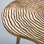 Металлический кофейный столик Puddle Gold варинант исполнения - 3 | Loft Concept в Ростове-на-Дону