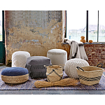 Круглый вязаный пуф Yellow Knitted Ball Pouf варинант исполнения - 3 | Loft Concept в Ростове-на-Дону