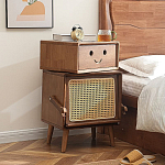 Тумбочка прикроватная деревянная Робот Robot Desk варинант исполнения - 1 | Loft Concept в Ростове-на-Дону