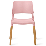 Пластиковый стул на ножках из массива бука Ferret Pink варинант исполнения - 2 | Loft Concept в Ростове-на-Дону