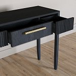 Элегантная Консоль Primo с выдвижным ящиком Черный дуб варинант исполнения - 5 | Loft Concept в Ростове-на-Дону