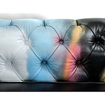 Диван в Лофт Честерфильд граффити из винтажной кожи GRAFFITI PARA Chesterfield варинант исполнения - 5 | Loft Concept в Ростове-на-Дону