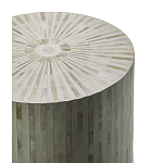 Круглый приставной столик с инкрустацией RADIAL BONE INLAY SIDE TABLE варинант исполнения - 1 | Loft Concept в Ростове-на-Дону