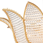 Люстра в форме тюльпана с лепестками из прозрачных стеклянных бусин Hanging Flowers варинант исполнения - 1 | Loft Concept в Ростове-на-Дону