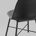 Стул из прочного пластика на металлическом основании Anora Black варинант исполнения - 6 | Loft Concept в Ростове-на-Дону