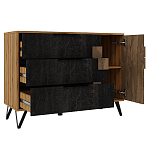 Комод с 3-мя ящиками и дверцей Stone Effect варинант исполнения - 3 | Loft Concept в Ростове-на-Дону