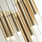 Люстра каскадная с 7-ю цилиндрическими плафонами из стекла Luminous Cylinders варинант исполнения - 5 | Loft Concept в Ростове-на-Дону