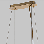 Люстра подвесная с овальными подвесками из стекла дымчатого цвета Harlow Crystal Round варинант исполнения - 6 | Loft Concept в Ростове-на-Дону