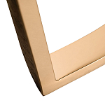 Консоль с белая овальная с мраморной столешницей Thoroughbass  варинант исполнения - 3 | Loft Concept в Ростове-на-Дону