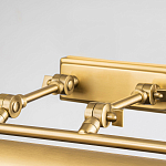 Светильник для картин цвета состаренная латунь с широким плафоном на прямоугольном основании Elstead Lighting варинант исполнения - 3 | Loft Concept в Ростове-на-Дону