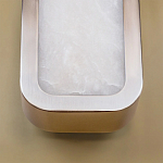 Бра в металлическом корпусе с рассеивателем из бежевого алебастра Cryptocrystalline Stone варинант исполнения - 4 | Loft Concept в Ростове-на-Дону